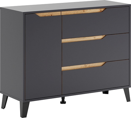 Тумба ЭлиГард Eyva 1D3S (графит)