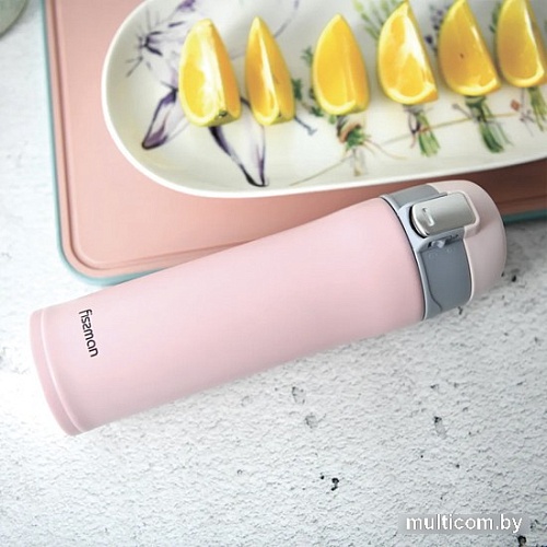 Термокружка Fissman 9879 450мл (розовый)
