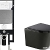 Унитаз подвесной WeltWasser Amberg 497 + Salzbach 043 MT-BL + Amberg RD-WT (черный матовый)