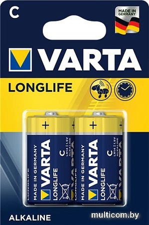 Батарейки Varta Longlife C 2 шт.