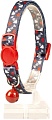 Ошейник Duvo Plus Рыбья кость 11189/blue-red (красный/синий)