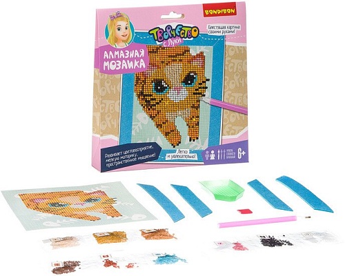 Алмазная мозаика Bondibon Котейка ВВ3345