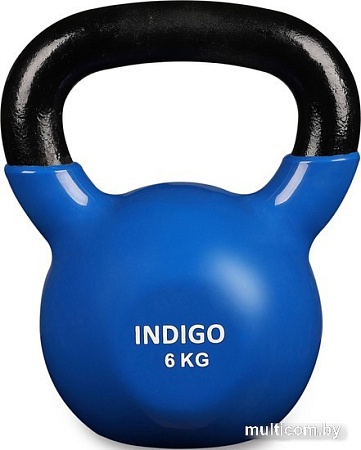 Гиря Indigo IN132 6 кг (черный/синий)