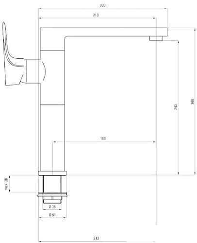 Смеситель Deante Gardenia BEG 063M (хром)