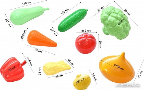 Набор игрушечных продуктов Knopa Малый ящик. Овощи 87047