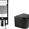 Унитаз подвесной WeltWasser Amberg 497 + Salzbach 043 MT-BL + Amberg RD-WT (черный матовый)