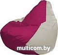 Кресло-мешок Flagman Груша Медиум Г1.1-382 (фуксия/белый)