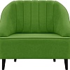Интерьерное кресло Brioli Донато (велюр, B26 зеленый/темные ножки)