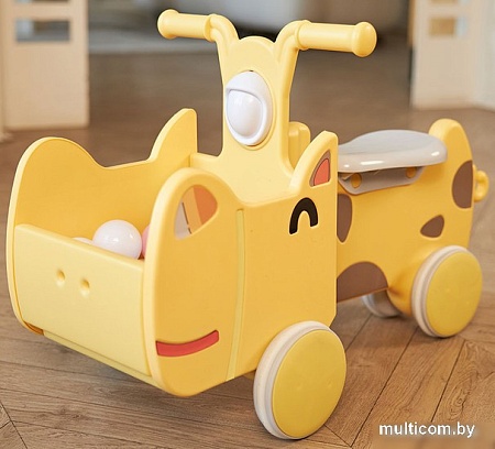 Каталка UNIX kids Hippo Yellow