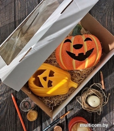 Подсвечник Нашы майстры Тыква 1116 (декорированный)