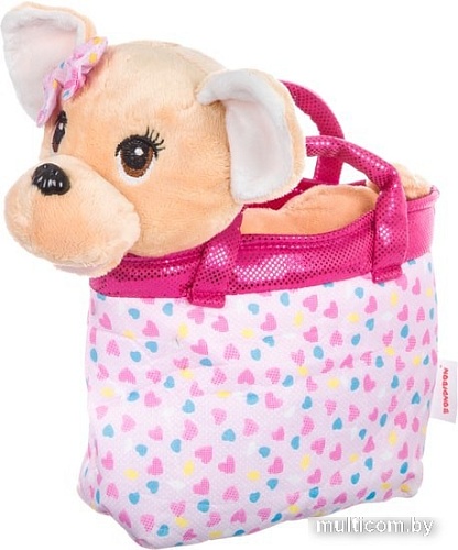 Классическая игрушка Bondibon Милота Собачка Чихуахуа в розовой сумке BB4604