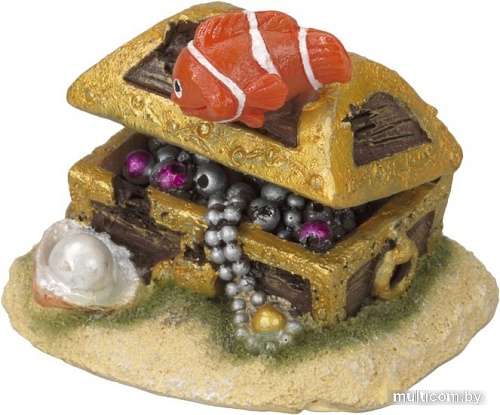 Декорация Aqua Della Рыба-клоун на сундуке 234/427026