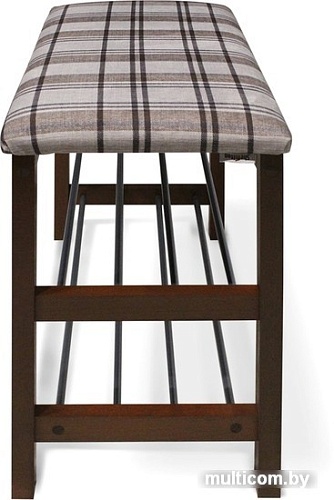 Тумба для обуви Sheffilton SR-0628-TP (темный орех/коричневый scotch)