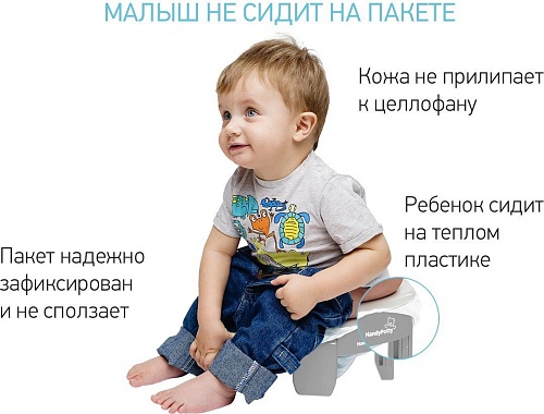 Roxy Kids HandyPotty 3 в 1 HP-255G (серый/мятный)