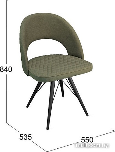 Стул Трия Гэтсби К3 (белый матовый/велюр Confetti Cream)