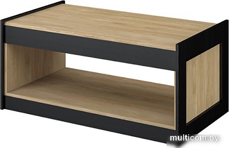 Журнальный столик Неман мебель Стенли МН-037-25 (дуб прованс/черный)