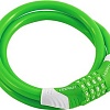 Тросовый велосипедный замок Нора-М №31 (ф6x1200мм, зеленый)