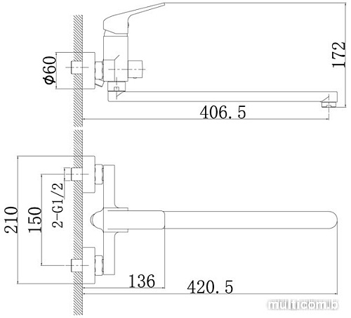 Смеситель Rossinka Silvermix RS37-32