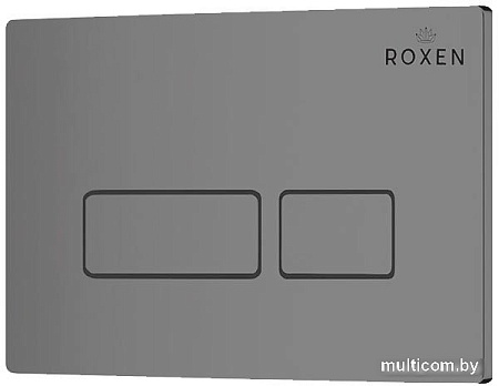 Унитаз подвесной Roxen Porto One Rimless 6 в 1 StounFix Slim 607036 (кнопка: матовая)