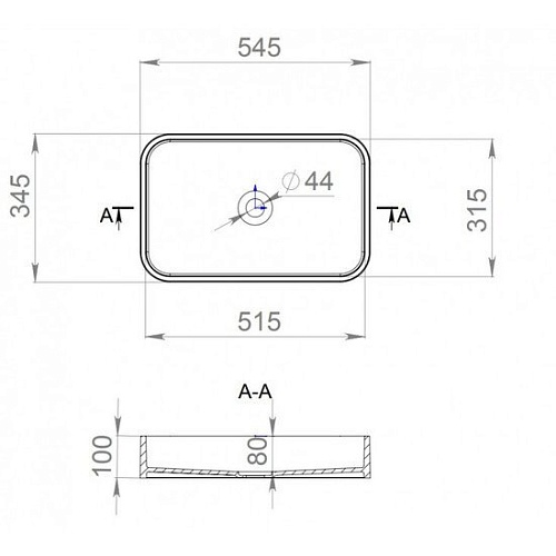 Умывальник Salini Callista 1101104G