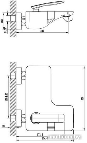 Смеситель Lemark Bellario LM6802C