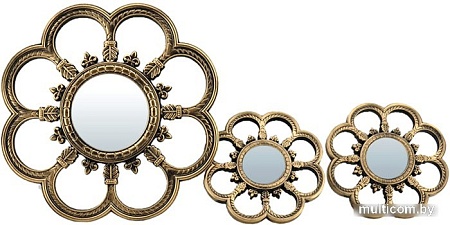 Набор зеркал Qwerty Анже 74055 (3 шт, бронзовый)