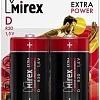 Батарейка Mirex Extra Power D 2 шт 23702-ER20-E2