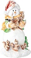 Статуэтка Lefard Снеговичок с шишками и белками 169-612