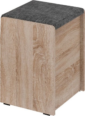Пуфик Bon Mebel Чикаго малый тип 1 (дуб сонома/серый)
