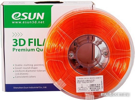 Esun PET-G 1.75 мм 1000 г (оранжевый)