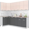 Готовая кухня Интерлиния Мила Лайт 1.2x2.5 (вудлайн кремовый-антрацит-бискайская сосна)