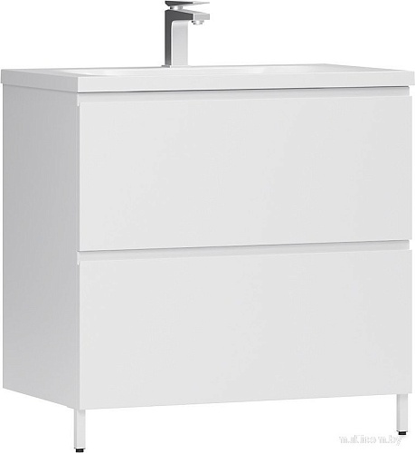 Belux Тумба под умывальник Минск Н 90-02 (1, белый глянцевый)