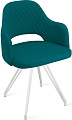 Стул Трия Калипсо К4 (белый матовый/велюр Confetti Izumrud)