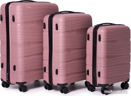 Чемодан-спиннер Pride PP9802 (M, пудровый)