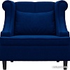 Интерьерное кресло Brioli Людвиг (велюр, B69 синий/темные ножки)
