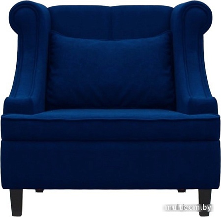 Интерьерное кресло Brioli Людвиг (велюр, B69 синий/темные ножки)