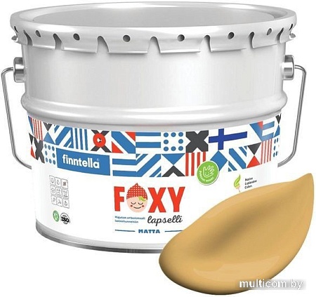 Краска Finntella Foxy Lapselli Matte Tyrni F-50-1-9-FL258 9 л (желтый)