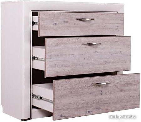 Комод Anrex Olivia 3S (вудлайн кремовый/дуб анкона)