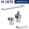 Набор аксессуаров для ванной Lauter 21TS3018 + 21TS3020 + 21TS3012 + 21TS3005 (Chrome, 4 предмета)