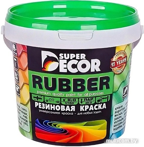 Краска Super Decor Rubber 1 кг (№13 гранат)