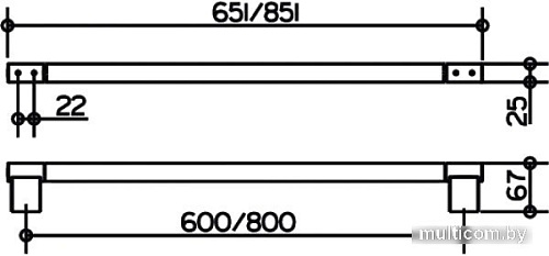 Держатель для полотенца Keuco Plan 14901010600