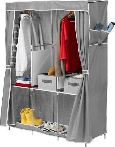 Тканевый шкаф Mio Tesoro Lari 3 (серый)