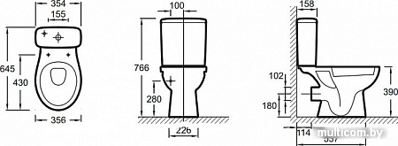 Унитаз Jacob Delafon Patio UJV102-00