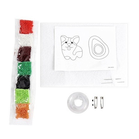 Набор для вышивания Школа талантов Корги и авокадо 7761460