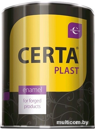 Эмаль Certa Пласт молотковая (0,8 кг, графит светлый)