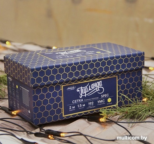 Световая сетка Luazon Сеть 2x1.5 м 3556884