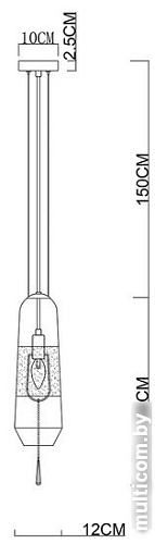 Подвесная люстра Divinare Lich 5012/06 SP-1