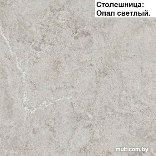 Готовая кухня Интерлиния Мила Матте 1.5x2.3 А правая (белый-мята-опал светлый)