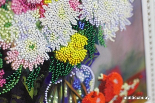 Набор для вышивания Золотое руно Хризантемы и гранаты РТ-159