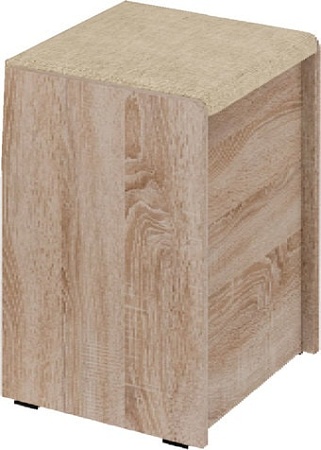 Пуфик Bon Mebel Чикаго малый тип 1 (дуб сонома/бежевая)